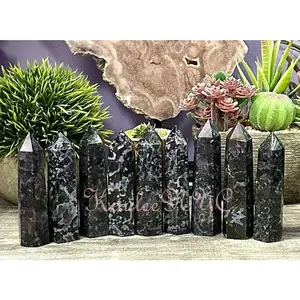 Wholesale Lot 2 Lb Natural Indigo Gabbro Aka Merlinite Obelisk Tower
