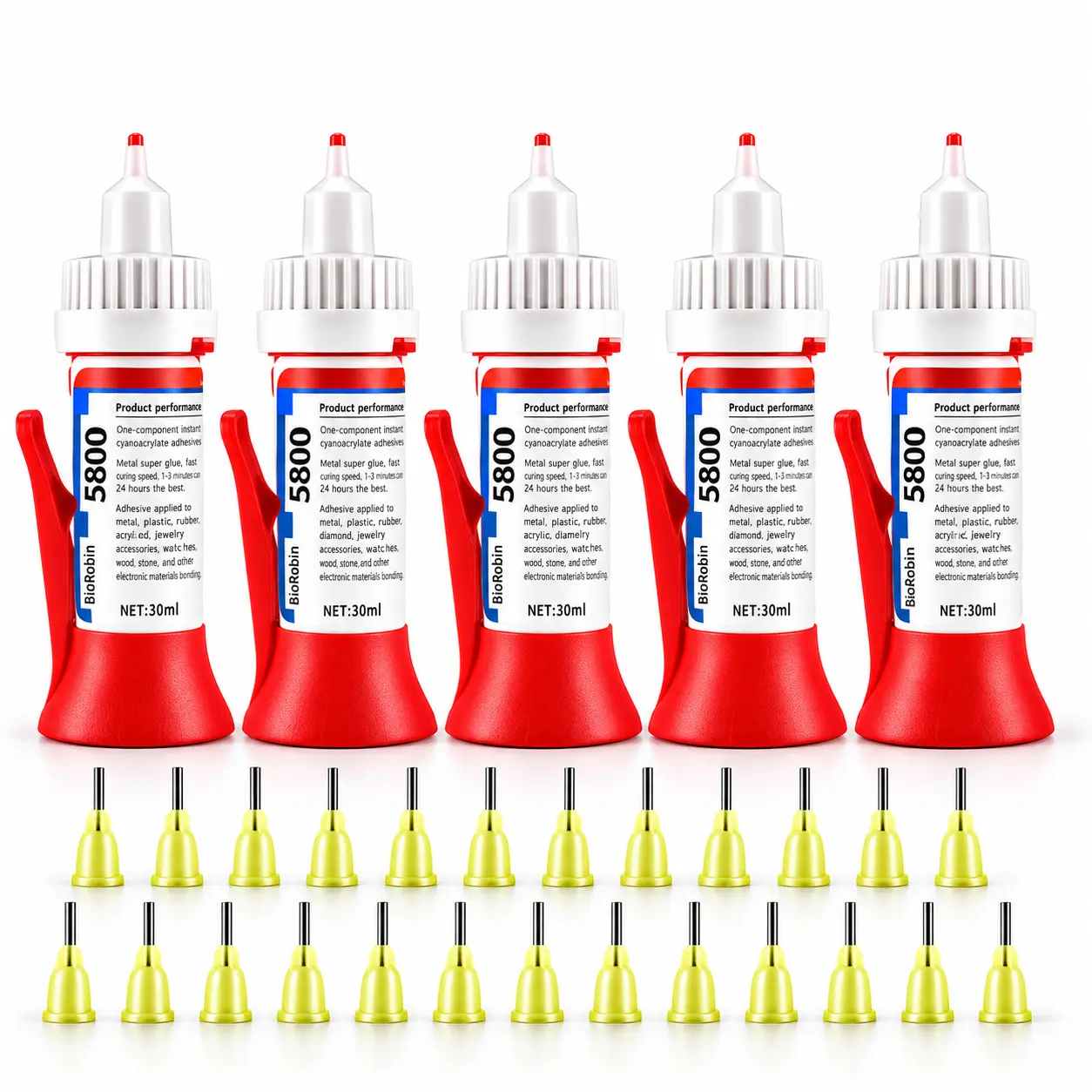5800 Precision Repair Glue, Fast-Setting Multi-Surface Adhesive for Plastic, Metal, Glass, Wood, Ceramic and DIY Repairs