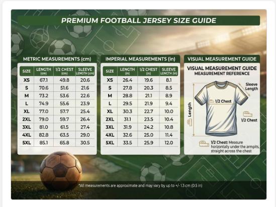 Premium 25/26 Home Jersey (Full Logo), Breathable Performance Soccer Shirt, Moisture-Wicking Fabric, Sharp Collar, Classic Football Style, Match Day Apparel, Game Day Shirt