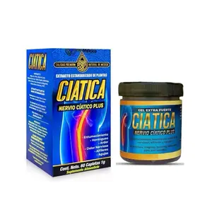 Natural de Mexico Set with 60 Cápsulas - Extract of Natural Plants + Gel Extra Fuerte 250 g - Supplement for Healthcare, Dietary, and Fitness Edible Vitamin