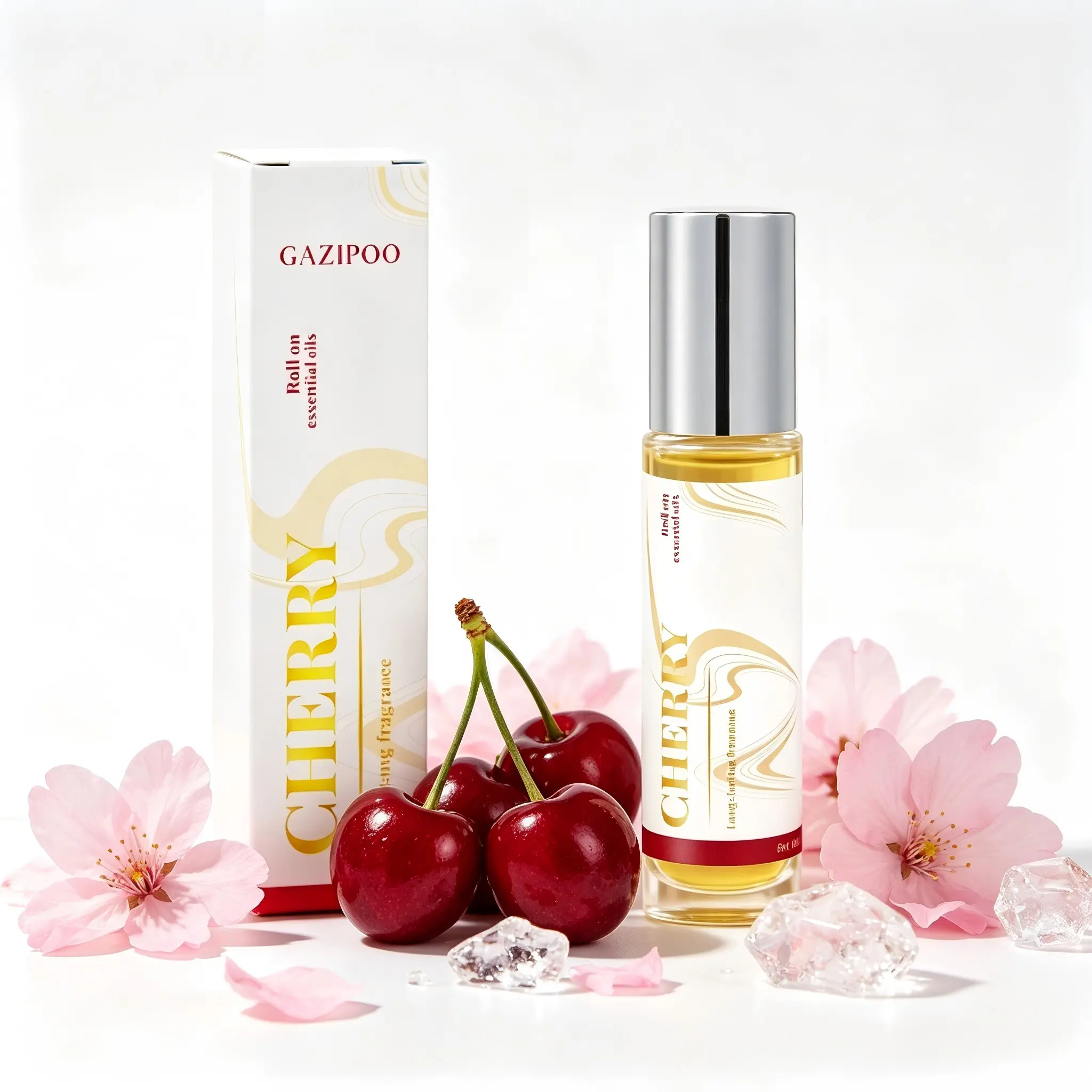10ML Pure Cherry Skincare Pheromone Oil - Roll-On Subtle Essential Oil, Sweet Cherry Body Oil for Men and Women, Dating Traveling Home, Cherry Scent, Unisex Fragrance, Aromatic Fruity Fragrance, Cherry Scented Oil