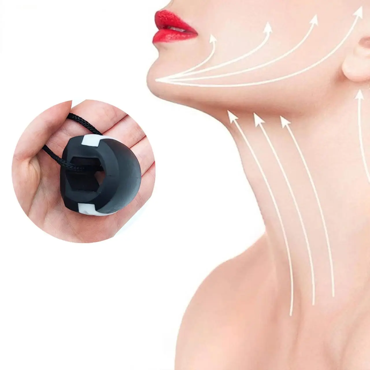 Mouth Exercise Trainer, Portable Jaw Exerciser, Jaw Face Exerciser, Mini Jawline Exerciser, V Face Jawline Exerciser, Facial Muscle Training Tool