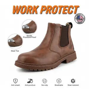 Anti-slip Durable Outdoor Comfortable Splash-proof Smash-proof Puncture-proof Breathable Safety Shoes Unisex Chef Work Shoe Waterproof Shoe Steel Toe Protection Non-slip EVA Sole Puncture Resistant Industrial Construction Footwear Lightweight Sneakers