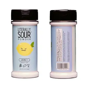Literally Sour Powder | Levels of Sour • Made in USA • Gluten‑Free & Dye Free • Ideal for Fruits, Drinks, Lemonade & Candy (Level 1)
