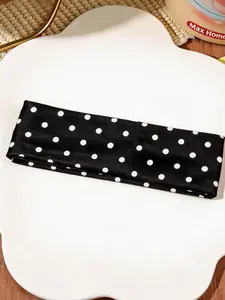 Polka dot wide headband for women simple and versatile Scarf headband perfect for everyday hair band  hair styling and pairs well with simple outfits Cute headbands