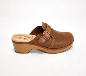 Clarks Collection Leather Clogs - Paizlee Nora