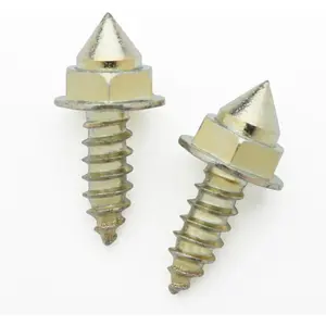 Screw-in Traction Cleats Boot Studs with Installation Tool, Perfect for Wading Boots, Ice Fishing, Trekking, Mountaineering, Hiking and Logging