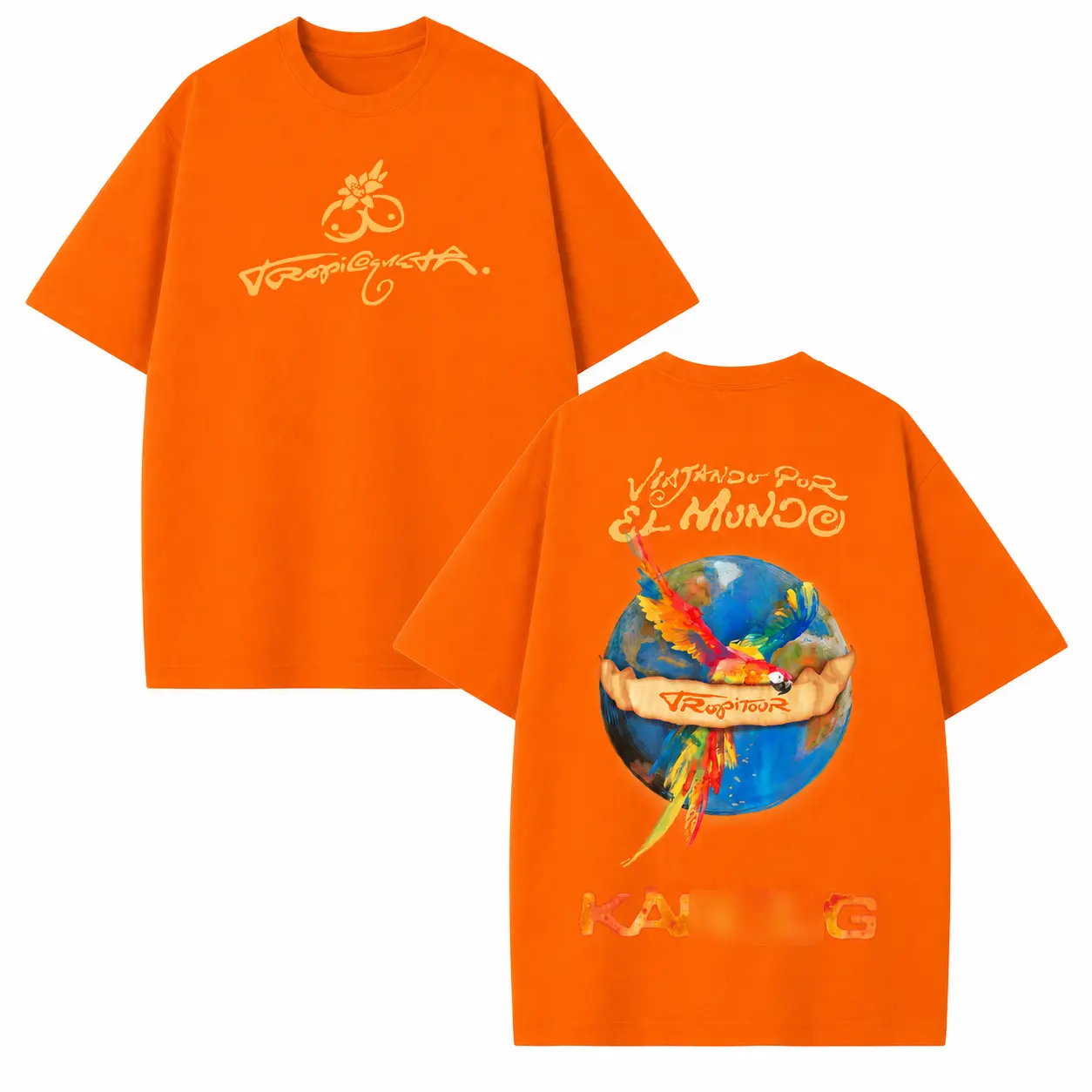 Retro  Viajando Por El Mundo Tropitour Tour 2026 High-Quality Unisex Cotton T-Shirts, Graphic Vintage Latin Merch Streetwear Graphic Shirt Gift for Indie Rock Fans