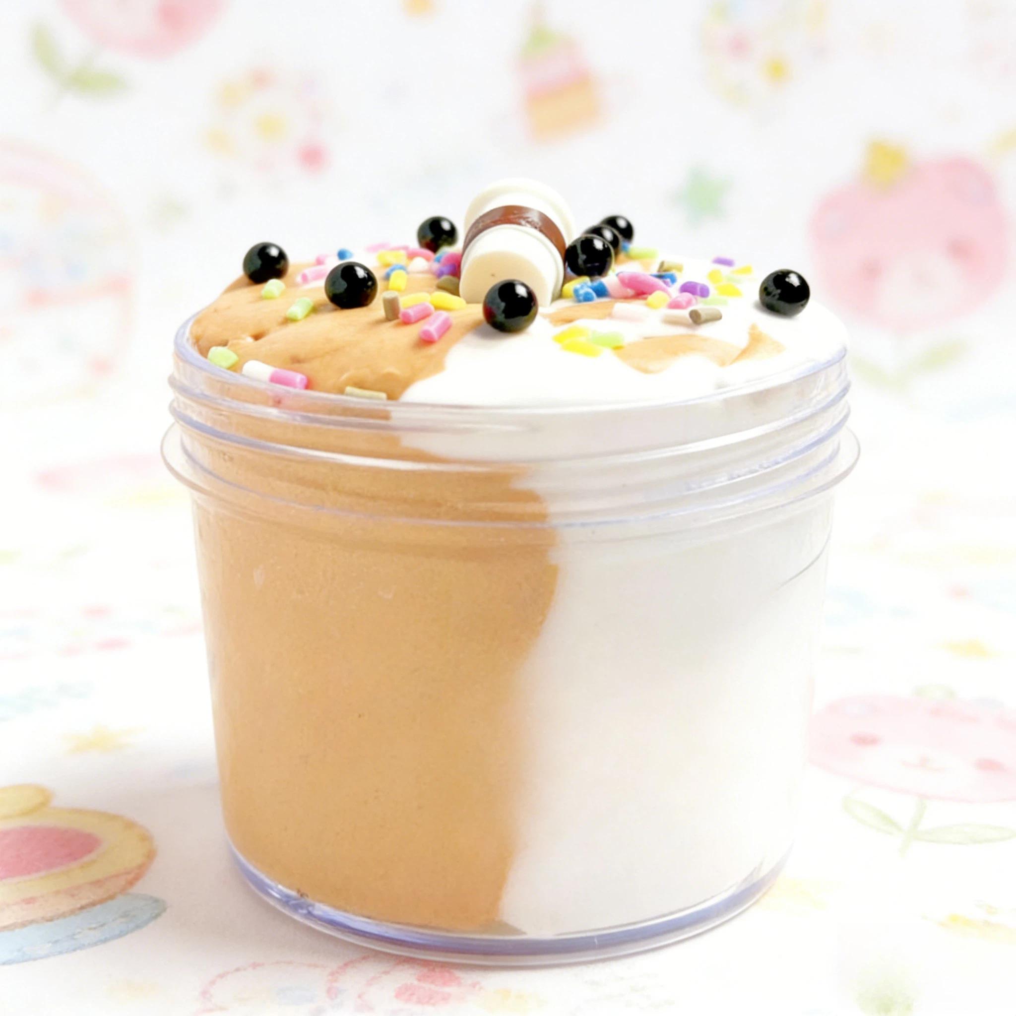 New Vibrant Dopamine Butter Clay Toy, 2-Tone Ultra Soft Modeling Clay, Light Fluffy DIY Craft Toy, Aesthetic Sensory Stress Relief Play for Teens & Adults