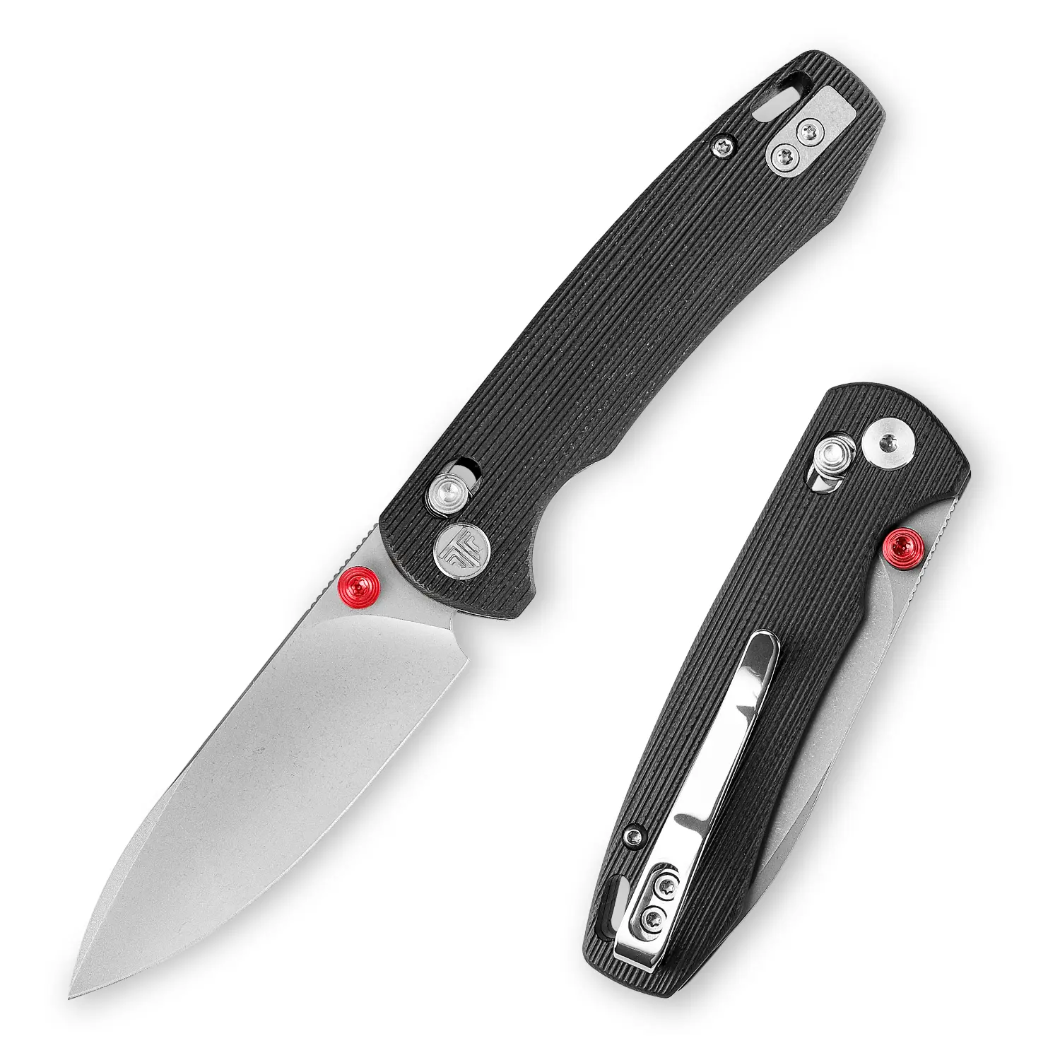 Trivisa Dragonfly-B Pocket Folding Knife, 2.99” 14c28n Blade G10 Handle, Crossbar EDC Outdoor Hiking Tool
