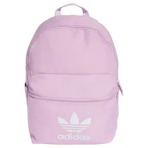 Adidas Originals Three Stripes 21.1L Commuter Lightweight Polyester Backpack, Medium Size, Unisex Couple Style in Light Purple