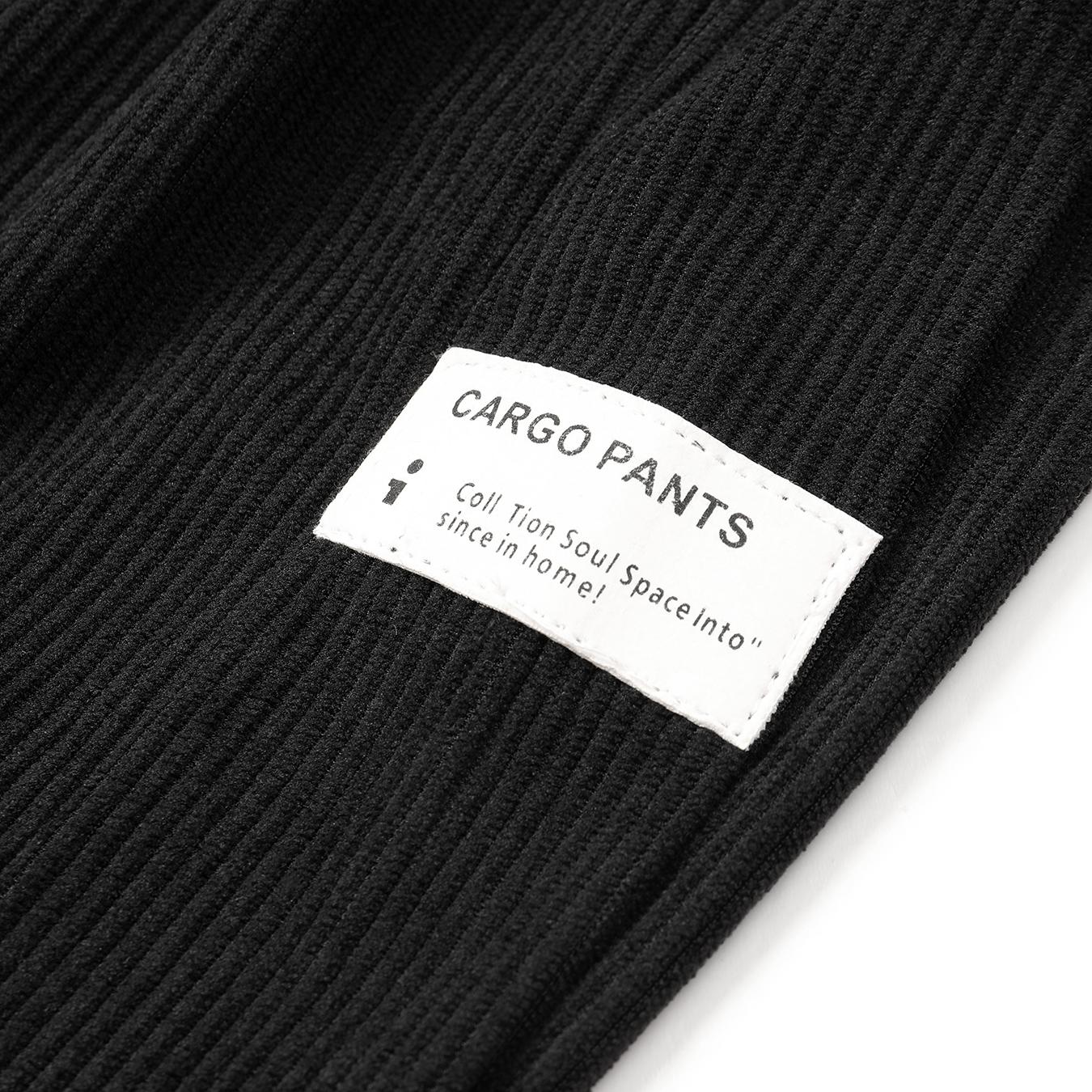 Men’s corduroy drawstring pants, casual straight-leg corduroy trousers with elastic waist, soft breathable loungewear for everyday wear and home