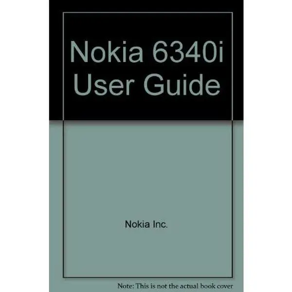 USED Book - Nokia 6340i User Guide by Nokia Inc. (Unknown)