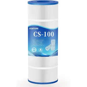 CS100 Pool Filter Cartridge Replacement for Jandy CS100, R0462200, Pleatco PJANCS100, Unicel C-8410, Filbur FC-0821, 100 sq.ft Cartridge, L x OD: 23-5/16" x 8-15/16"