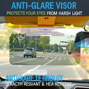 Sun Visor for Car Universal Anti-Glare Polarized Visor Extender with UV400 Protection & Clear Vision 12.6 x 5 Lens Size Quick 5 Sec Installation Safe Driving Windshield Sunshade