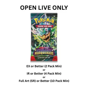 Pull-Til-You-Win Twilight Masquerade Pack ((EX or Better) or (IR or Better) or (SR or Better)) English Pokemon Trading Card Game Booster Pack (10 Cards Per Pack)
