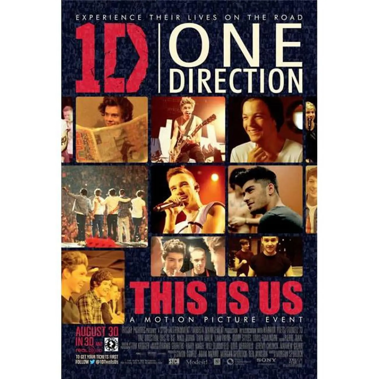 One Direction Movie Poster (11 x 17)