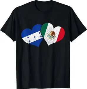 [100% Cotton] Honduras Mexico Mexican Honduran Flag Heritage T-Shirt streetwear dtf printing