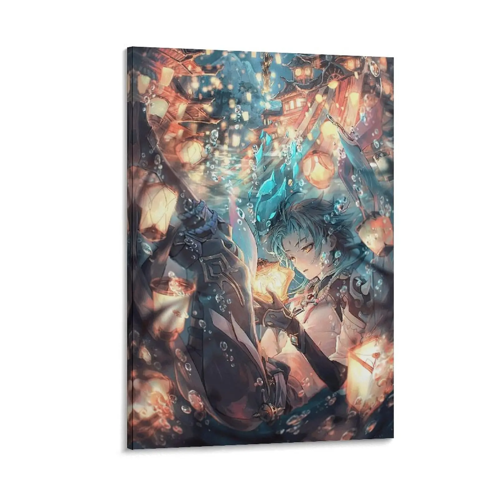 Genshins Impact Poster, Canvas Wall Art, Bedroom Decor,Office Room Decoration, Perfect Gift for Fans. Poster Canvas Wall Art For Bedroom Decor Bar Office Room Decor Gift