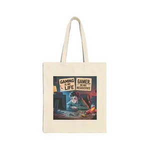 Gaming Is My Life tote bag | Retro gamer illustration, funny gamer saying
