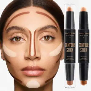1PC Double-head Concealer Stick, Cover Facial Blemishes and Spots, Face Contour Modification, Waterproof and Sweat-proof, Multi-function Makeup Stick
