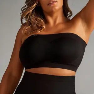 Convertible Strapless Bandeau Bra for Women – Wireless Comfort Bra with Anti-Slip Grip & Removable Straps, Seamless Support for Backless Dresses