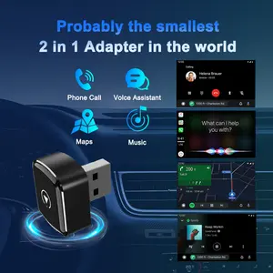 Wireless CarPlay Adapter 2026 Upgrade Mini Design CarPlay dongle/adapter Dual Band 5.8G/2.4G Wifi Bluetooth 5.4, Convert Wired CarPGift lay to Wireless, Support Android Auto Plug and Play gift