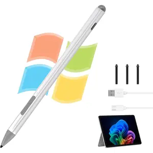 Surface Pro Pen Stylus - Surface Pen for Surface Pro 12/11/10/X/9/8/7/6/5/Go 3/Go 2/Book/Laptop 5/Studio 2 with 4Nibs, 4096  Sensitivity Palm Rejection Rehargeable Surface Pencil
