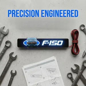 LED Car Hood Grille Emblem Light, Universal Waterproof Front Grille Logo Lamp, Bright LED Exterior Decoration Light for Cars Trucks SUVs, Enhance Vehicle Appearance, LED Lights Car