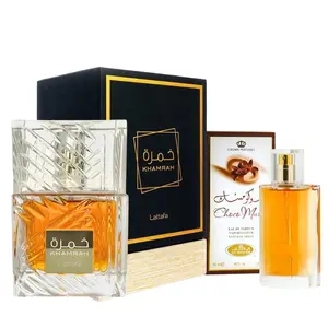 2 Pack of Khamrah for Unisex Eau de Parfum Spray 100ml by Lattafa and choco musk 50 ml perfume