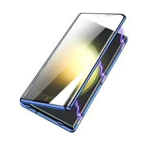 Privacy Phone Case for Samsung Galaxy S26 S25 S24 S23 Plus Ultra, 360 Degree Privacy Glass Cover, Magnetic Frame, New Security Lock Design, Accessories