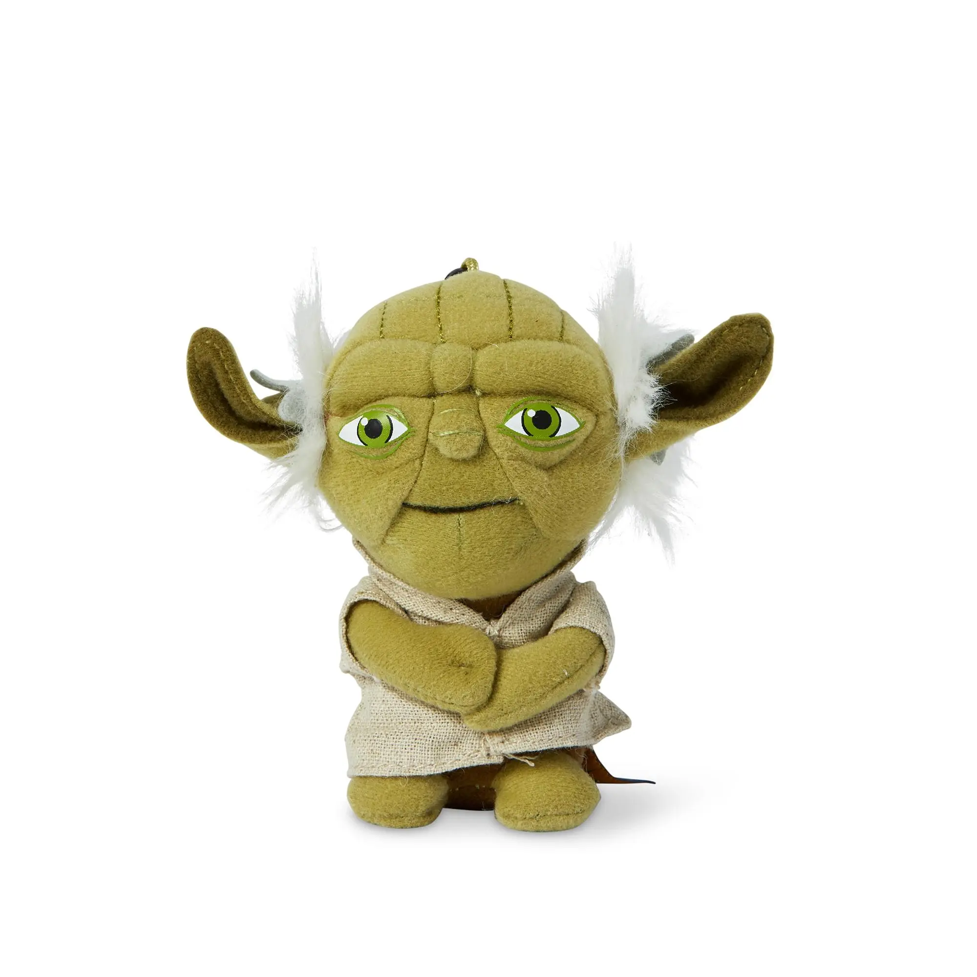 Star Wars 4" Yoda Talking Plush Toy Clip On - Plush Fabric, Soft Cuddly Gift, Stuffed Animal Gifts, Animal Character Stuffed Toys, Requires Batts, Talking Phrases