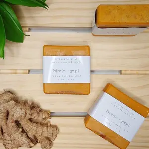 Vegan Turmeric Ginger Soap: Fragrance Free