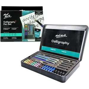 32 Piece Calligraphy Set Includes Calligraphy Pens Calligraphy Nibs Ink Cartridges Introduction Booklet and Exercise Booklet Packaging May Vary