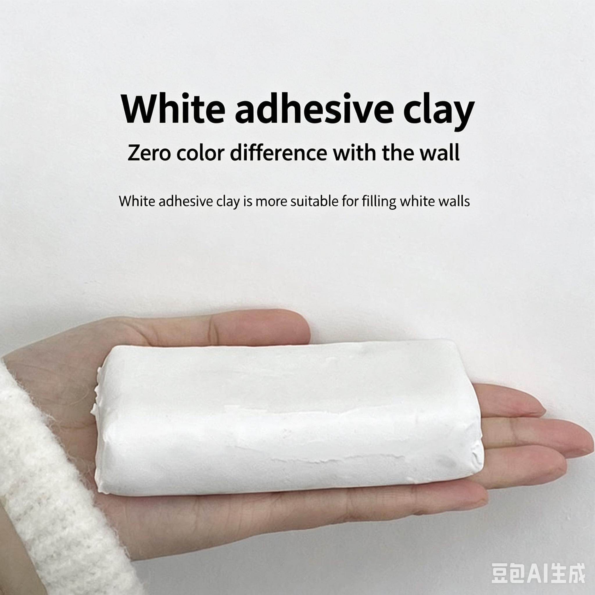 White AC Hole Sealing Putty, Waterproof, Rat‑Proof, High‑Temperature Resistant, Household Filling Mud for Toilet, Sewer & Wall Repair，You'll receive exactly 10 pcs