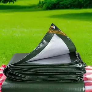 Waterproof Tarp, 1 Count UV Resistant & Tear-proof Tarpaulin with Reinforced Edges & Grommets, Suitable for Roofs Camping Pool Boats Cars