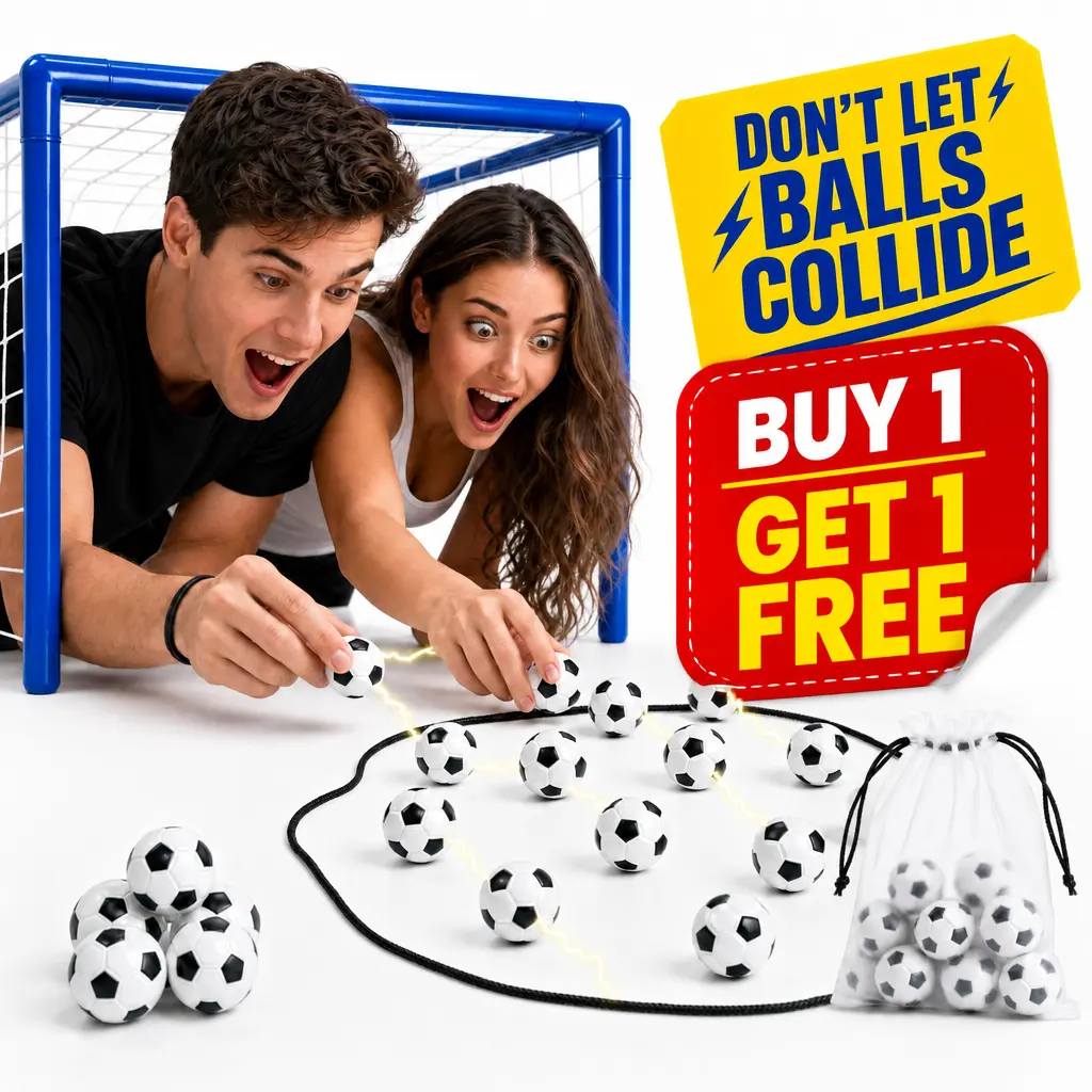 Magnetic Soccer Chess Game – 2026 Edition | 20 Soccer Ball Magnets, Rope Boundary & Carry Bag | Strategy Face-Off for 2-4 Players Ages 8+ | Fun for Family Night, Travel & Parties