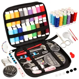 Sewing Kit Basic Needle and Thread Kit with Sewing Supplies, Scissors, Measure Tape, Needle Threader & More for Adults, Kids, Beginners, Home, Travel & Emergencies