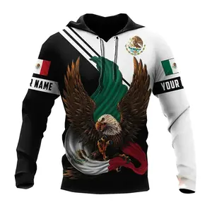 2026 Mexico Eegle Flag Graphic Hoodie Men Clothing 3D Mexican Camouflage Printed New In Hoodies Women Harajuku Fashion Pullovers Sweatshirts