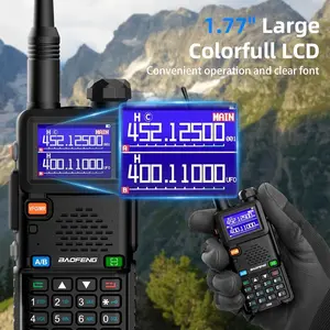 UV-5RM Ham Radio Handheld UV5R Dual Band-Long Range Walkie Talkies with NOAA Weather