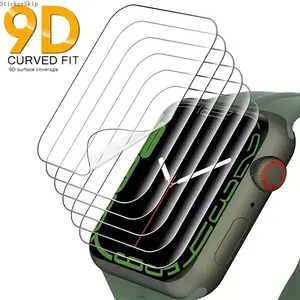 2026 6 Pack Clear Hydrogel Screen Protector Film, Soft Transparent Smartwatch Protection Cover, Multi Size 38-49mm Fit Apple Watch Series 1~8, Flexible Anti-Scratch Accessory for Daily Watch Screen Protection