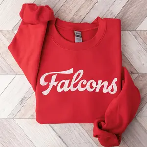 [SALE UP TO 50% + FREE SHIP] Falcons Sweatshirt Falcons Hoodie Falcons Game Day Apparel Falcons Spirit Wear Falcons School Mascot