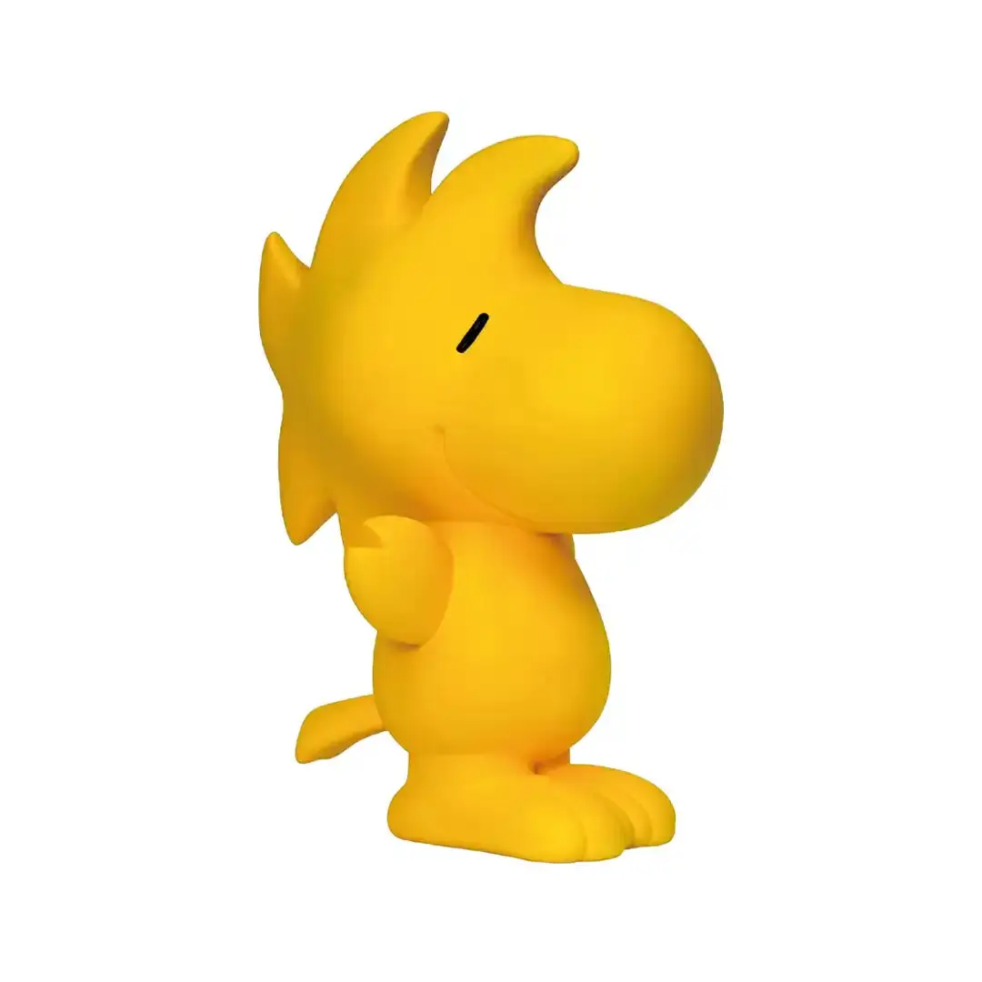 Monogram Peanuts 3D Woodstock Figural PVC Piggy Bank with Coin Slot, Home Decor Ornament, Collectible Home Supply Display Piece, Ornaments