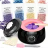 Bikini &Nose Waxing Kit Black Hair Removal Waxing Kit for Women & Men Hot Wax Warmer Pot for Nose,Face, Eyebrow, Body, Brazilian, Bikini, Sensitive Skin Waxing Machine