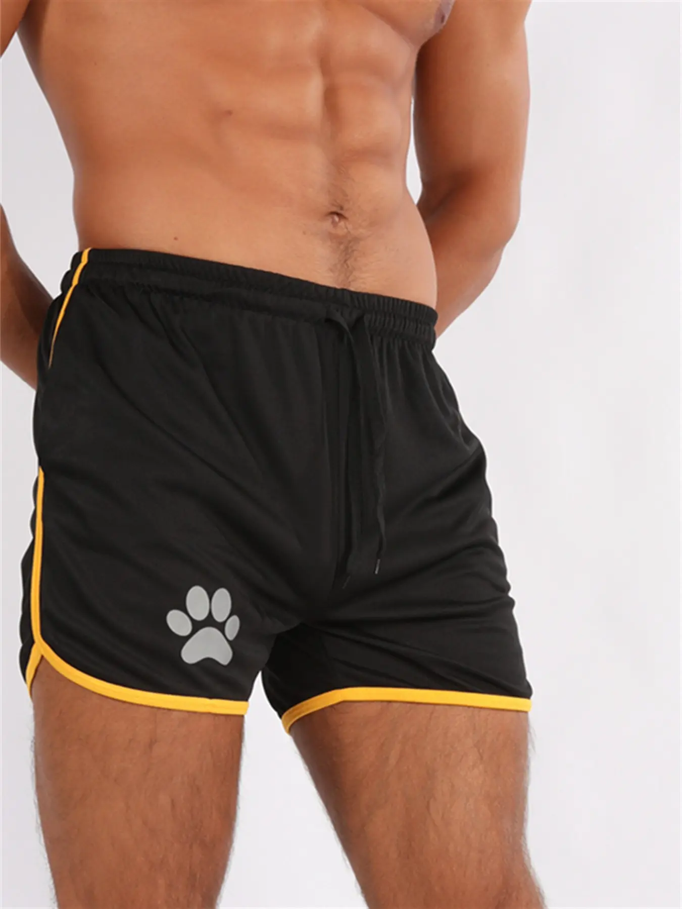 Black with yellow trim