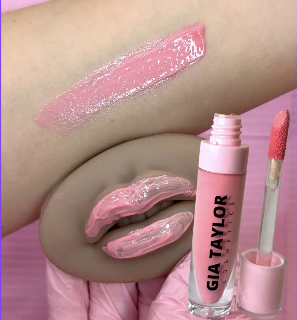 (THICK WAND) Bubblegum Lipgloss / Pigmented Baby Pink Y2k Chalky Pink Lip / Vegan Cruelty Free Hydrating Non-Sticky Lipgloss / Gift For Pickle People