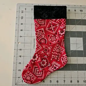 xmas stocking red