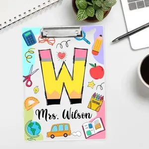 Personalized Teacher Clipboard, Custom Acrylic Clipboard For Teacher, Back To School Gift, Teacher Appreciation Gift, Teacher gift