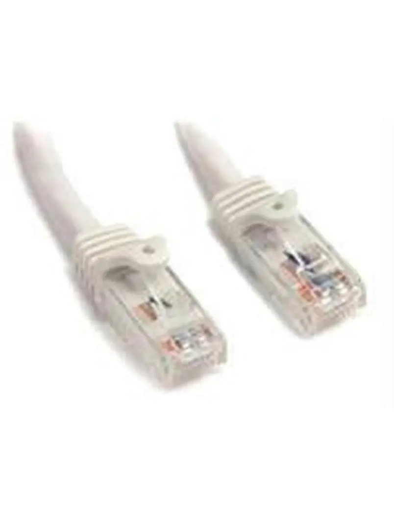 StarTech 25Ft White Snagless Cat6 UTP Patch Cable with Copper Wire, Compatible with RJ-45 Ports