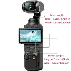 Dji Osmo Pocket 3 Camera Protection Film, Ar Anti-Reflective, 2 Screen Protectors + 2 Lens Films, Tempered Glass, Scratch-Resistant